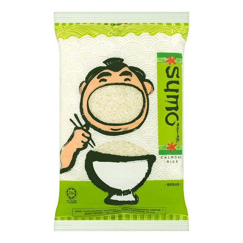 SUMO SUSHI RICE, Beras Baby, Beras Jepun, CALROSE Rice 1kg or 500gram
