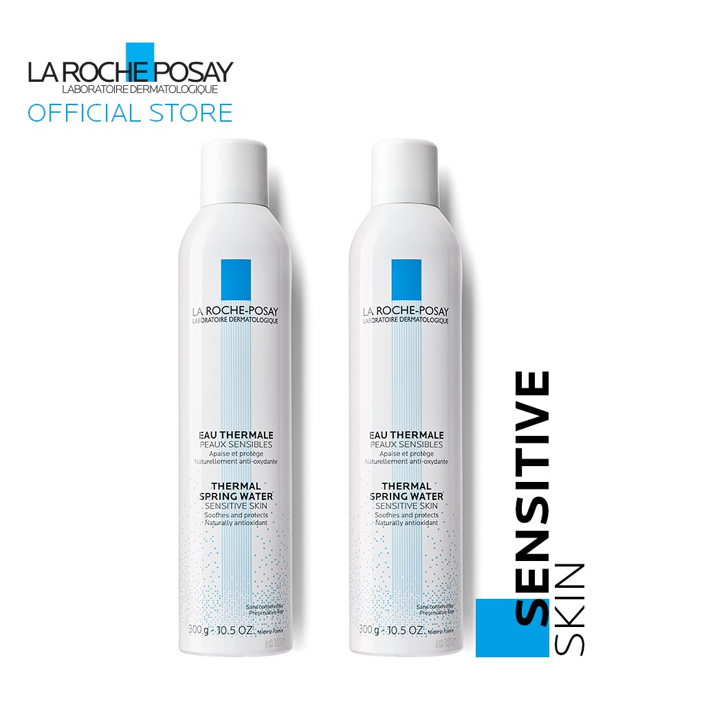 La Roche Posay Thermal Spring Water Soothing Face Mist 300ml Twin Pack
