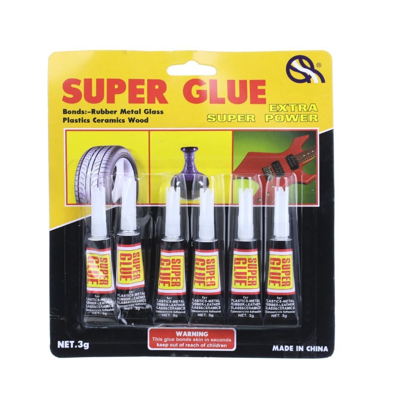 (MR.DIY) Super Glue (6pcs X 3g) Shopee Malaysia