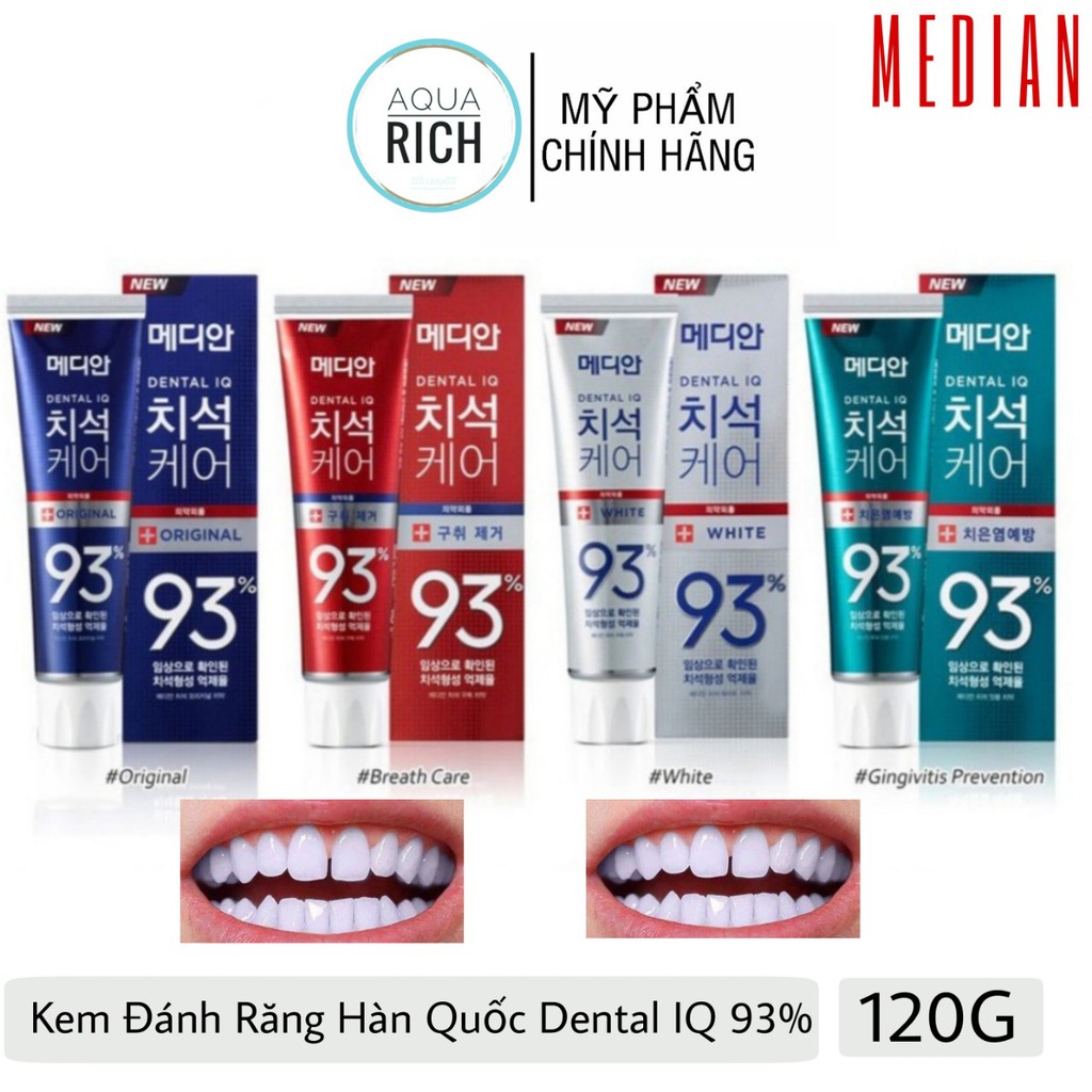 Korean Toothpaste Median Dental IQ 93 Ubat Gigi Korea Median IQ