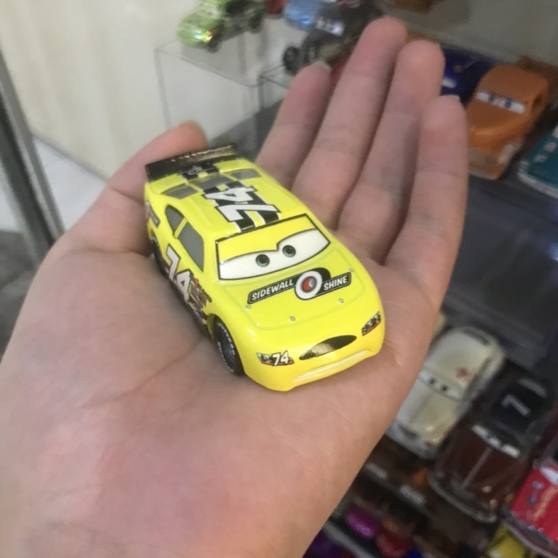 Disney Pixar Cars Mattel Piston Cup Racers Sidewall Shine 74 Slider
