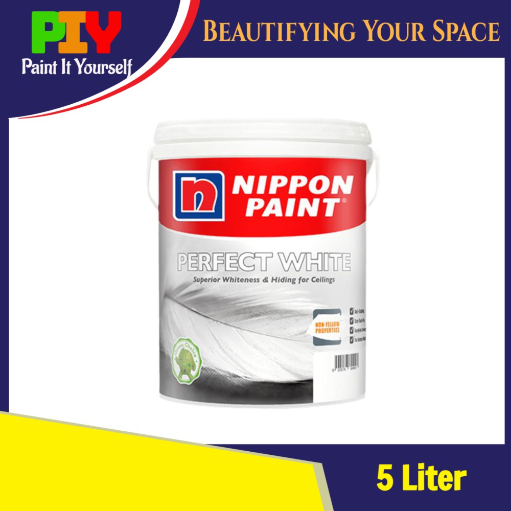 Nippon Paint Perfect White Interior Wall Ceiling Cat Dalam Dinding