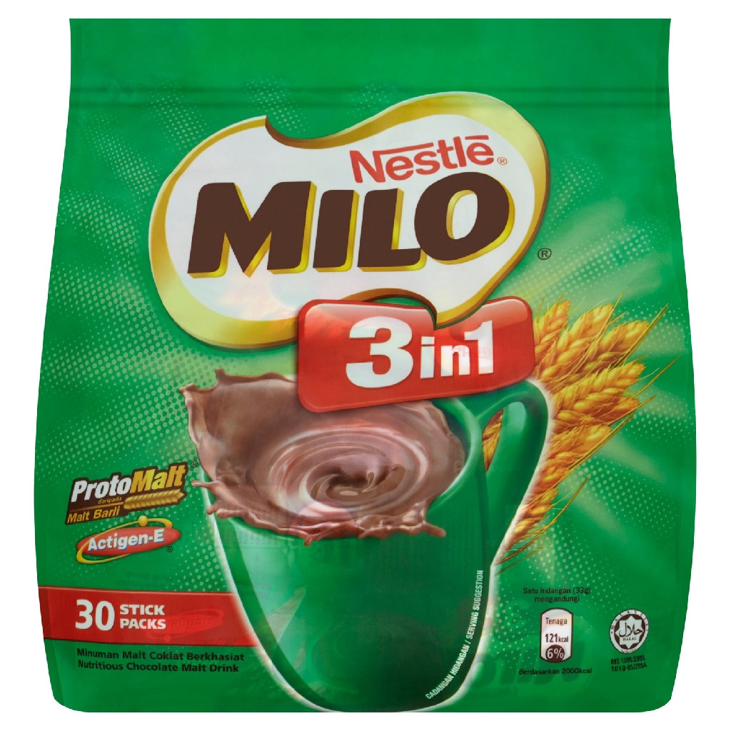 Nestle Milo 3in1 Chocolate Milk Drink (30 x 33g) New PGMall