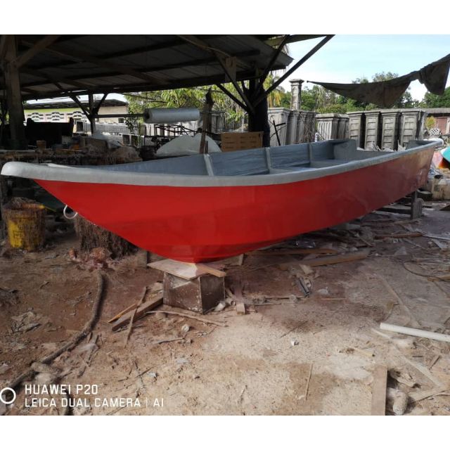 Fiber boat 15ft sampan boat 15 kaki Shopee Malaysia