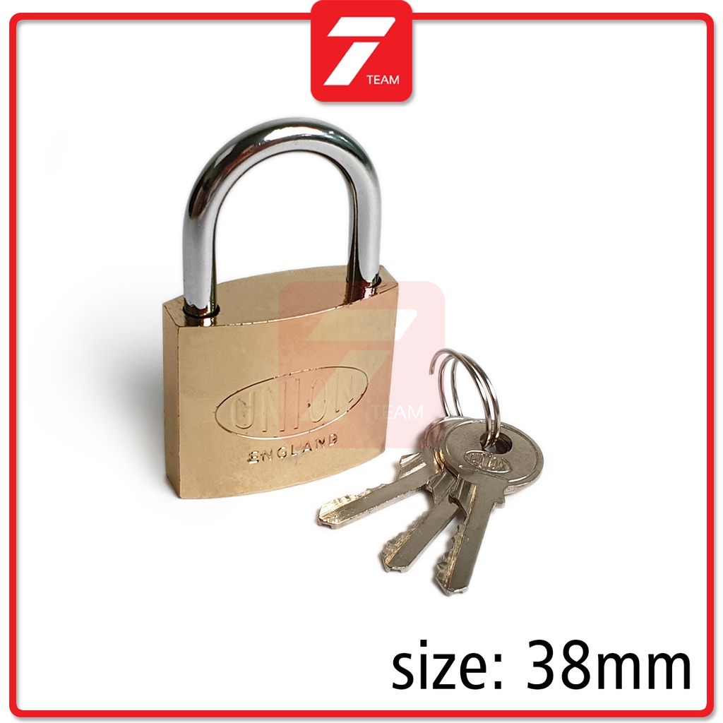 UNION Security Padlock 100 Brass Cylinder UP264 (38mm) Shopee Malaysia