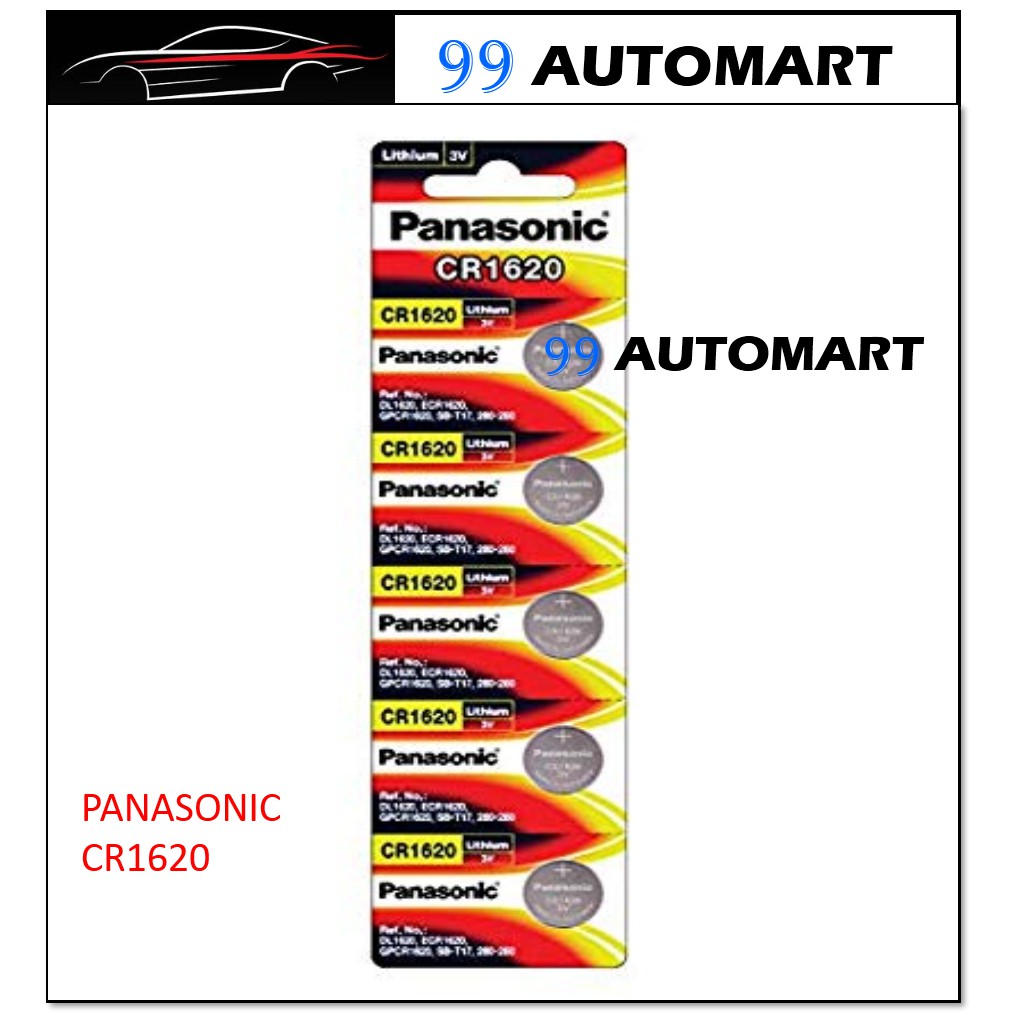 Original Panasonic 3V CR 1620 Lithium Batteries CAR ALARM BATTERY