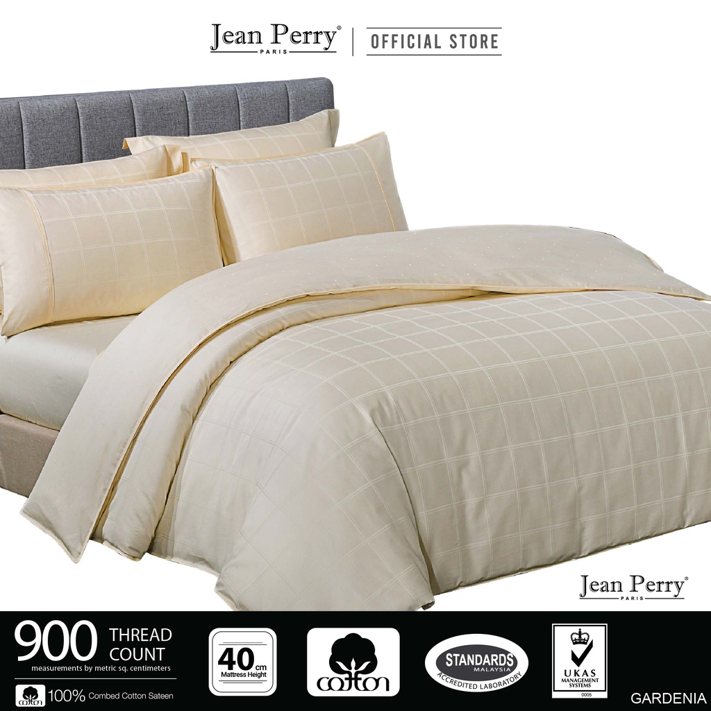 Jean Perry Coray 5IN1 KING Quilt Cover Set [100 Combed Cotton Sateen