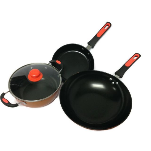 Glass Lid Cookware Set Shopee Malaysia