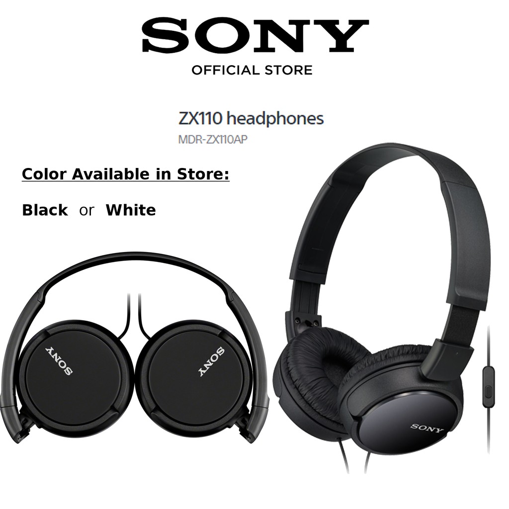Sony MDRZX110AP OnEar Headphones Premium Sound Inline remote