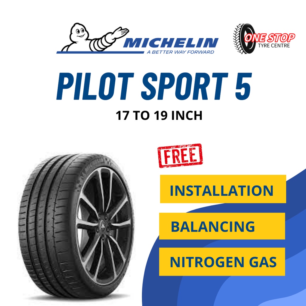 MICHELIN PILOT SPORT 5 PS5 PERFORMANCE TYRE TIRE TAYAR (INSTALL
