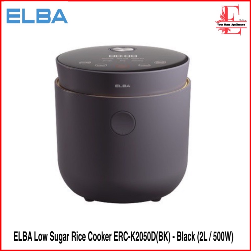 ELBA Low Sugar Rice Cooker ERCK2050D(BK) Shopee Malaysia