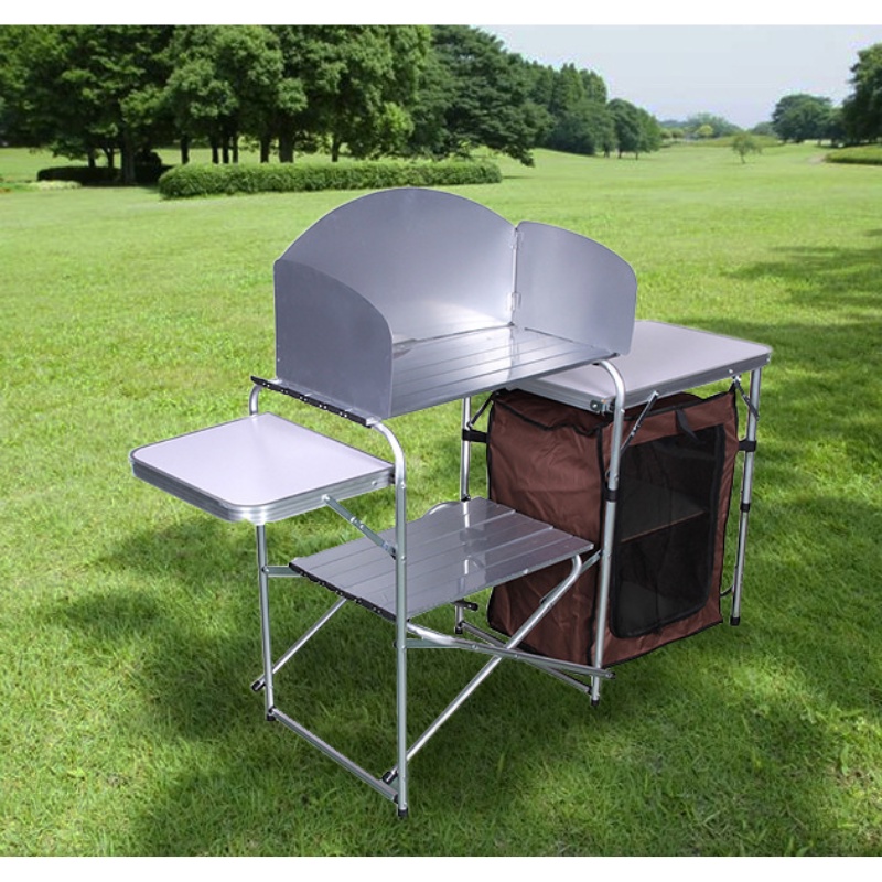 ZYNX Portable Kitchen with Storage Outdoor Camping Equipment Hiking