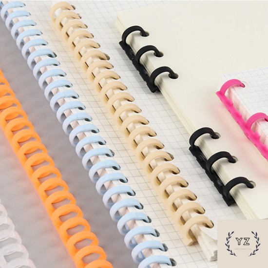 30 Holes Circles Ring Looseleaf Paper Book Binding Plastic Binder