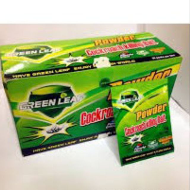 Green Leaf Powder Cockroach Killing Bait Pest Control 5G X 5 Sachet