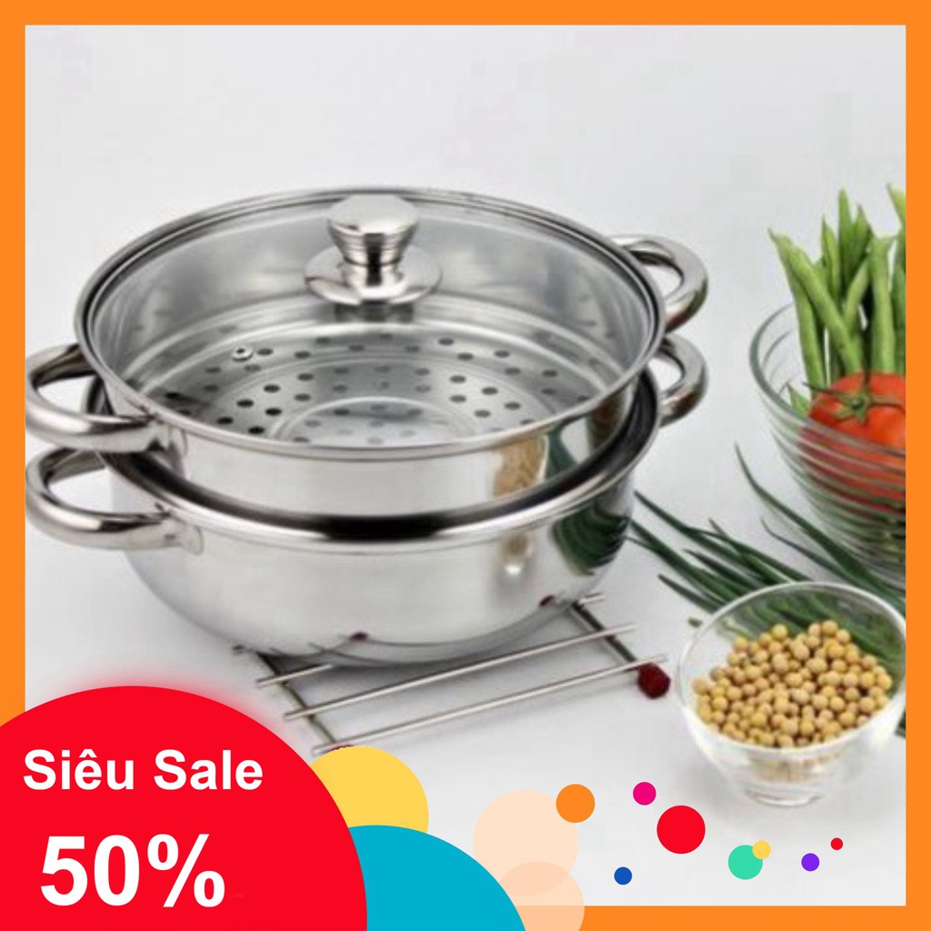 28cm 2storey Food Steamer, Glass Vibration Used For Induction Hob