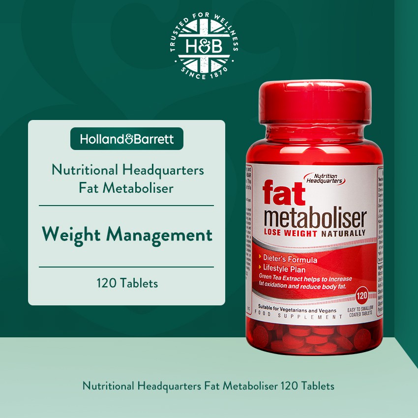 Holland and Barrett Nutritional Headquarters Fat Metaboliser 120 Coated