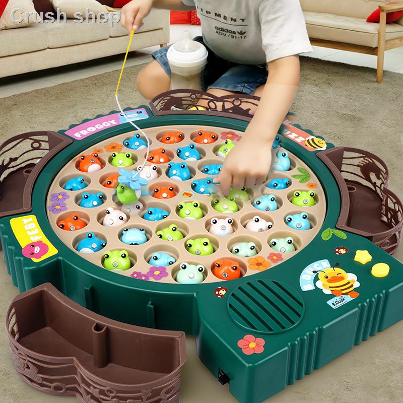 Kitten fishing toys baby puzzle children electric machine fish