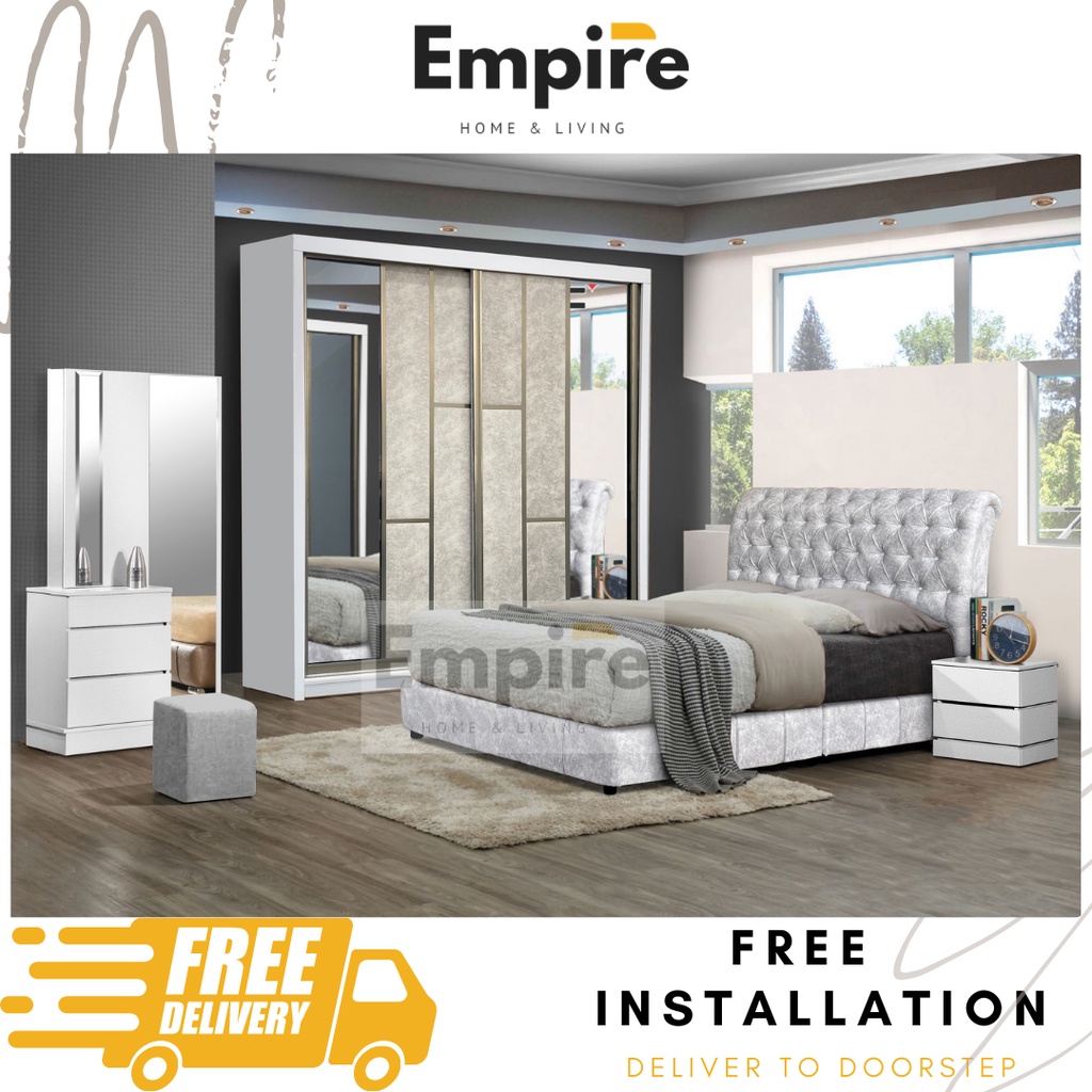 EmpireHome/ Austin Bedroom Set / Luxury Bedroom / Set Bilik Tidur / Bilik tidur / Almari
