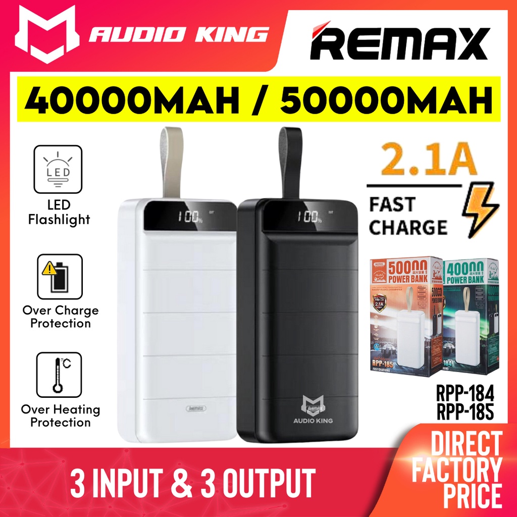 REMAX Powerbank 40000mAh Powerbank 50000mAh Powerbank Remax RPP184 Big