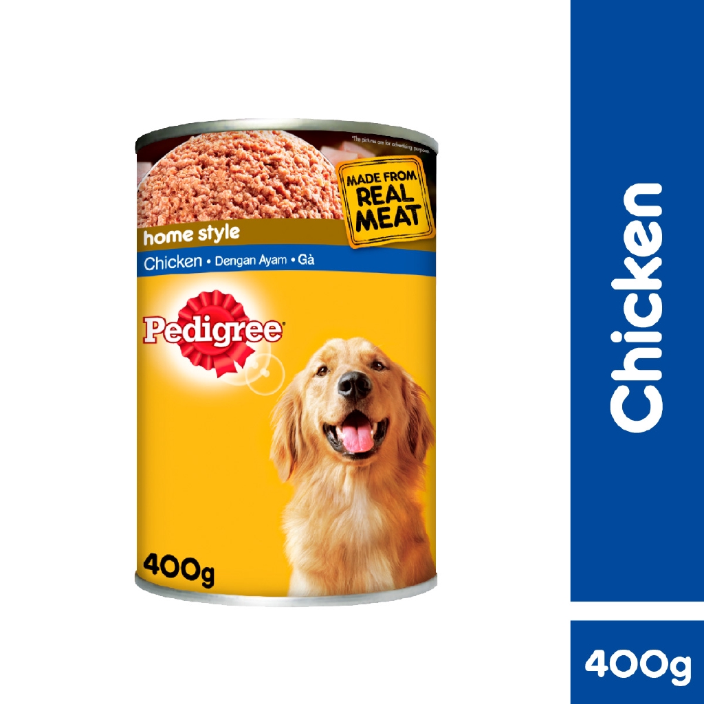 PEDIGREE Dog Food Adult Chicken 400gm Can Food Dog Wet Food Shopee