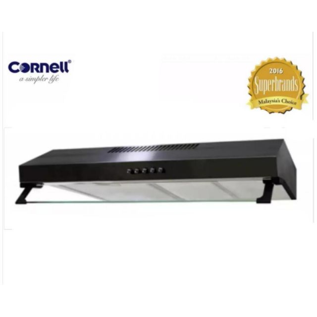Cornell 3 Fifth Slim Cooker Hood CCHDB900BK With Super Power "Turbine
