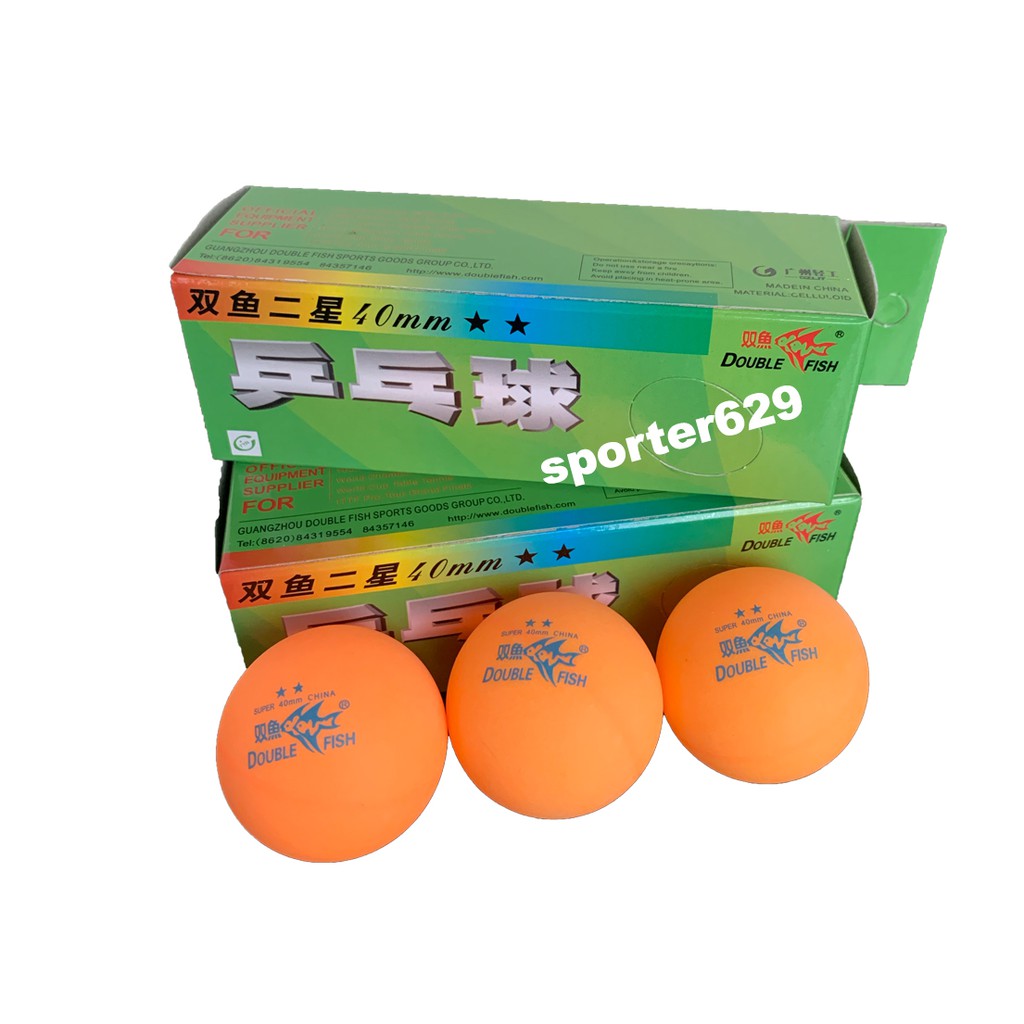 Double Fish Table tennis pingpong ball 40mm (2star) 3pcs Shopee Malaysia