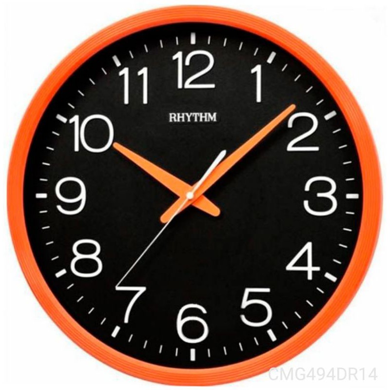 Ready Stock Authentic Rhythm Wall Clock Silent Silky Movement. Jam