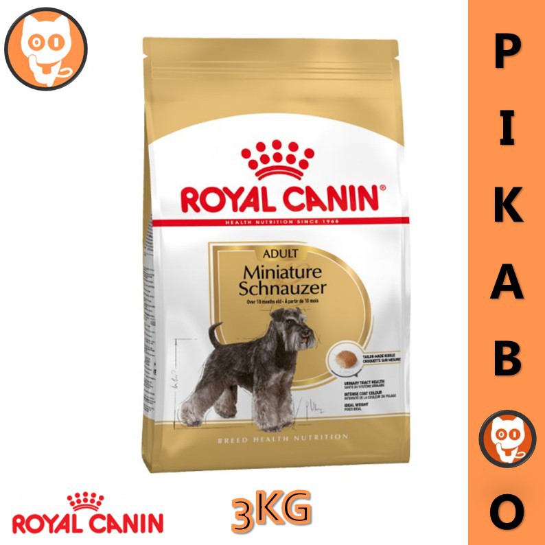 Royal Canin Miniature Schnauzer Adult 3kg Dog Food / Dry Food / Pet