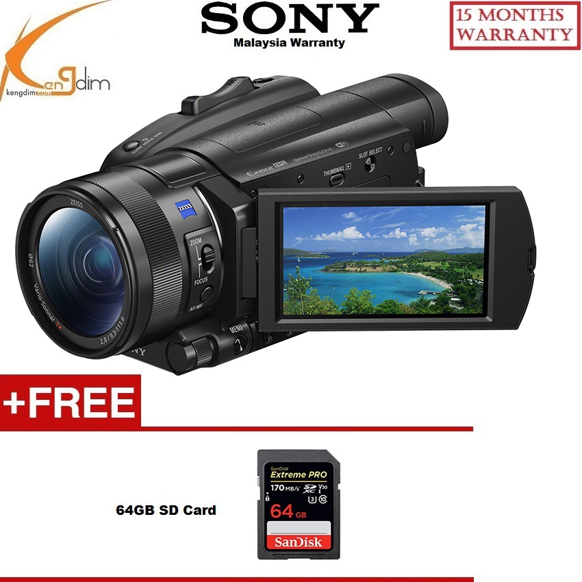 Sony FDRAX700 4K Camcorder (Sony Malaysia 15 Months Wty) Shopee Malaysia