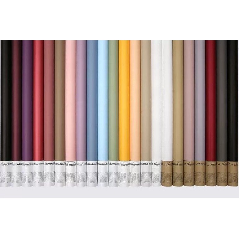 (5PCS) 2 Tone Newspaper Waterproof Flower Wrapping Paper Gift Bouquet