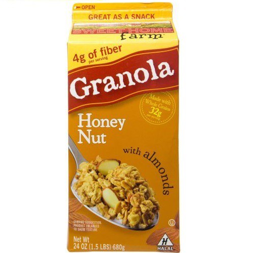 SWEET HOME FARM GRANOLA CEREAL Honey Nut w Almonds (680g) Shopee