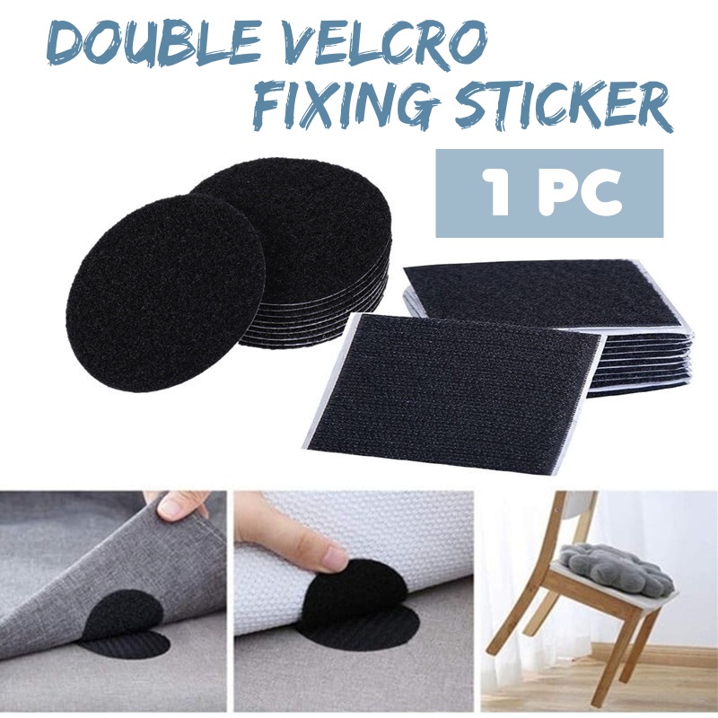 (1 PC)Bed Sheet Fixing Stickers Seamless Adhesive Velcro Tape Sofa