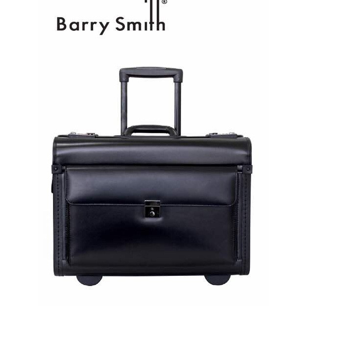 Barry Smith Trolley Pilot Case Travel Lawyer Case Document Bag 2Wheels