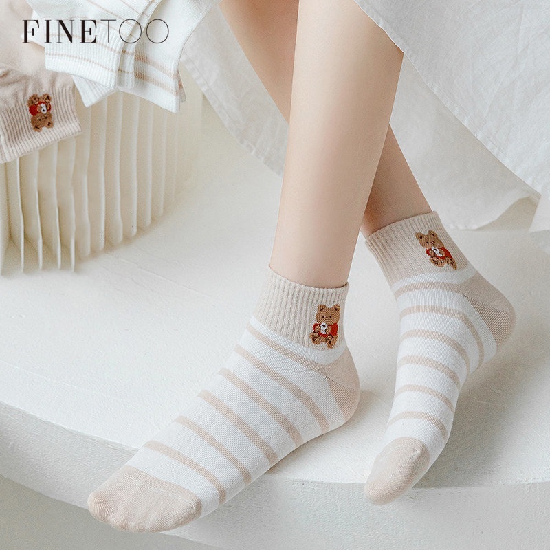 Socks Korean Style Women's Cotton Socks Autumn and Winter Short