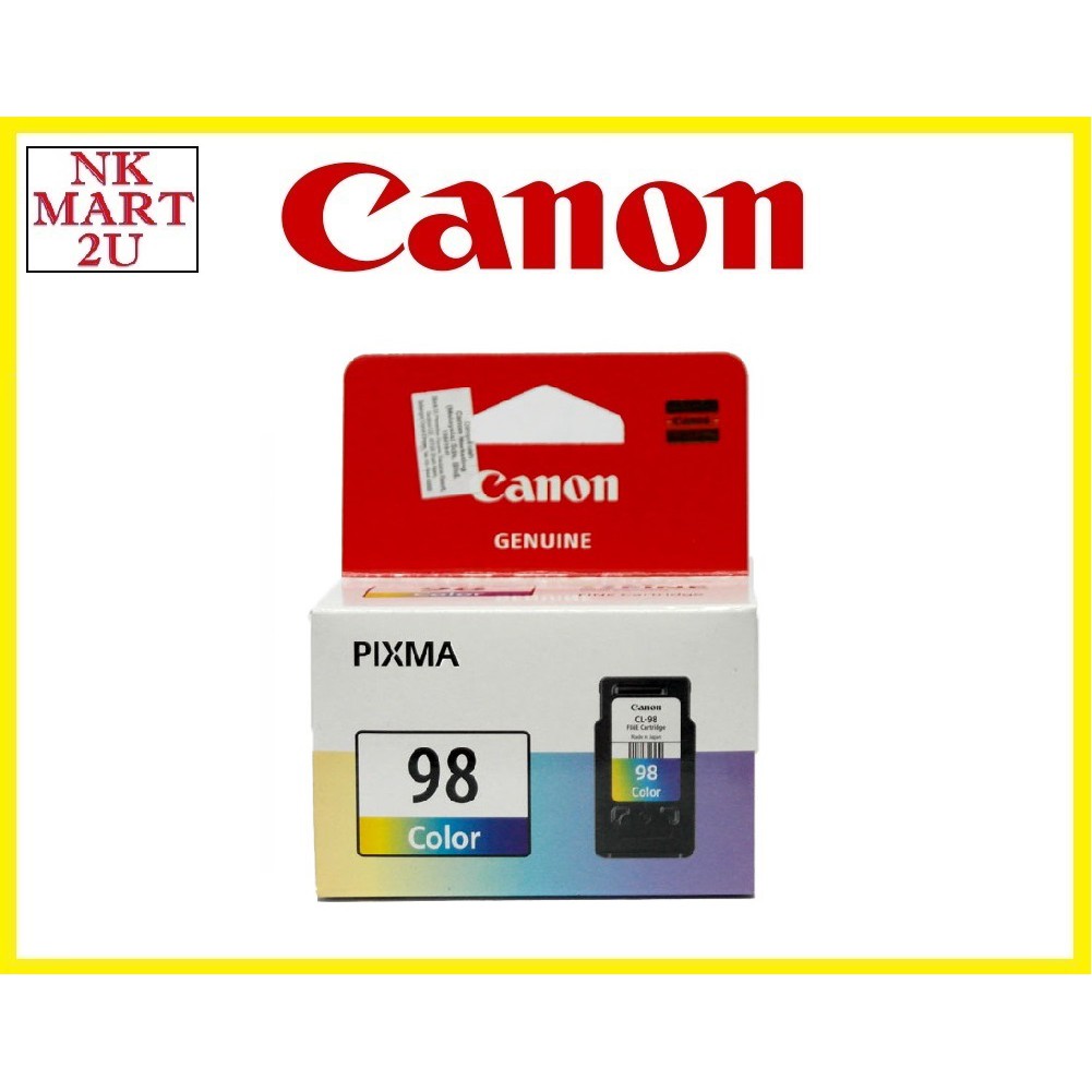 CANON PG88 (Black), CL98 (Color) Ink Cartridge Original Canon Pixma