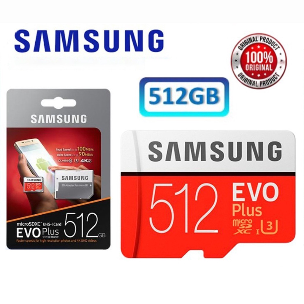 Spml.my_Samsung Evo Plus Micro Sd Card64/128/256/512Gb Microsd Memory Card | Shopee Malaysia