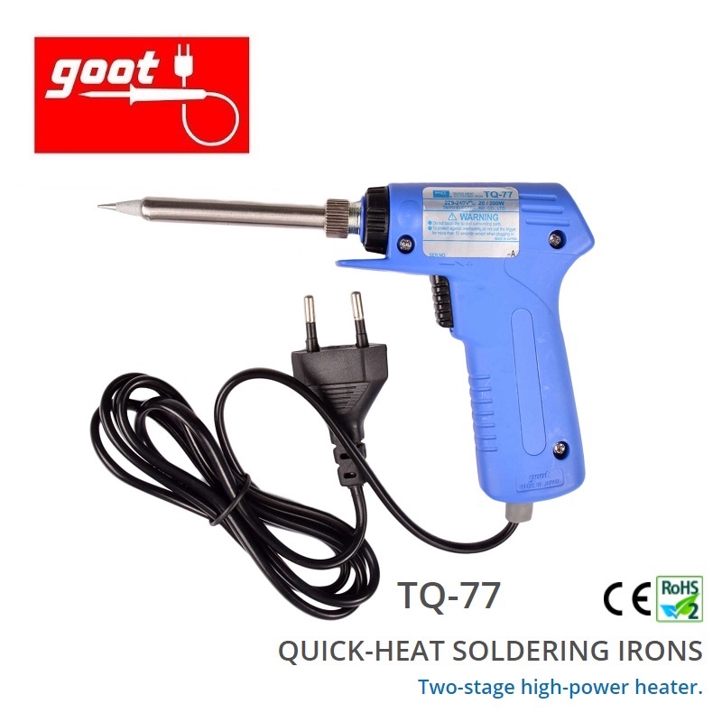 GOOT TQ77 Quick Heat Soldering Iron 20/200W (Japan) Shopee Malaysia