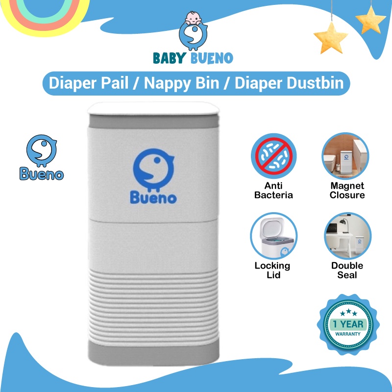 Baby Bueno Diaper Pail / Nappy Bin / Diaper Dustbin / Diaper Trash Can