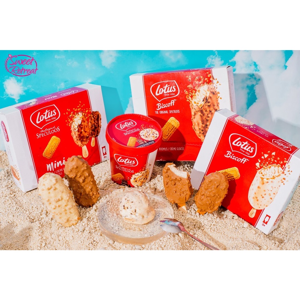 Lotus Biscoff Ice Cream Mini / Stick / Tub / Cake Shopee Malaysia