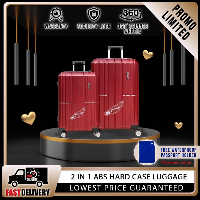 Travel Star 9221 Elegant Hard Case Luggage Set Suitcase Set Bagasi (20