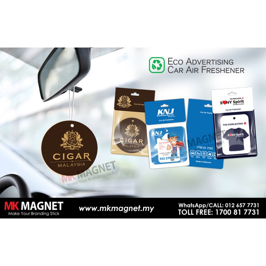 (min order 100pcs)Car air fresheners custom artwork Shopee Malaysia