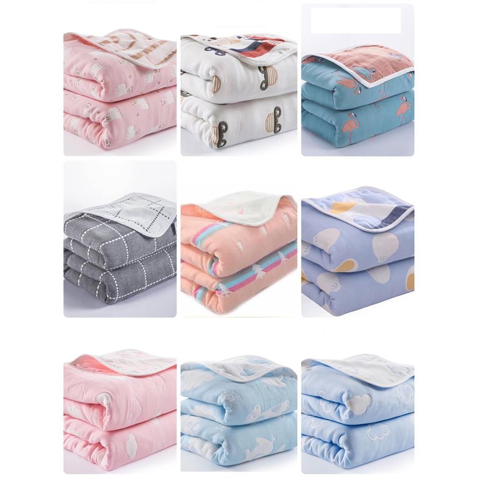 6 layers of organic cotton blanket queen size (20 Design) Shopee Malaysia