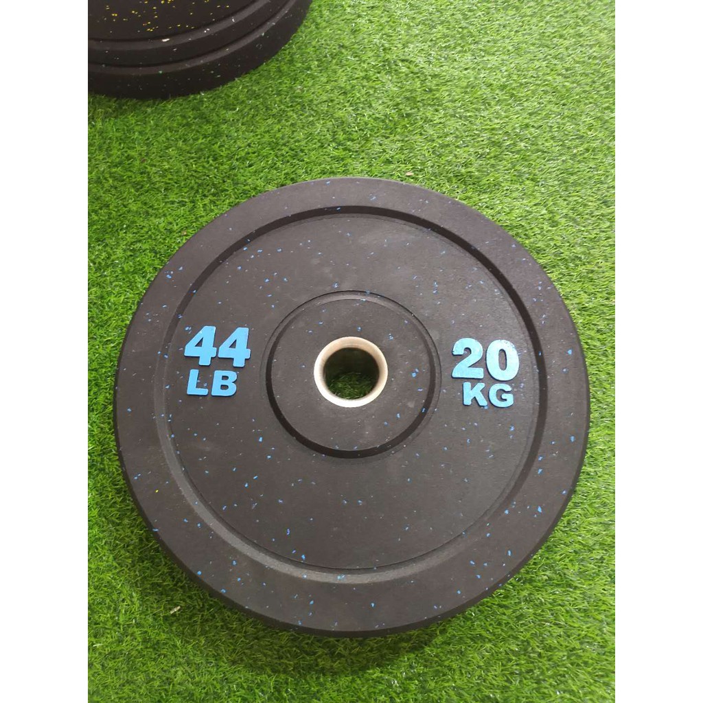 Hi Temp Bumper Plates 20KG Olympic Weight Plate 5cm Rubber Gym Weights