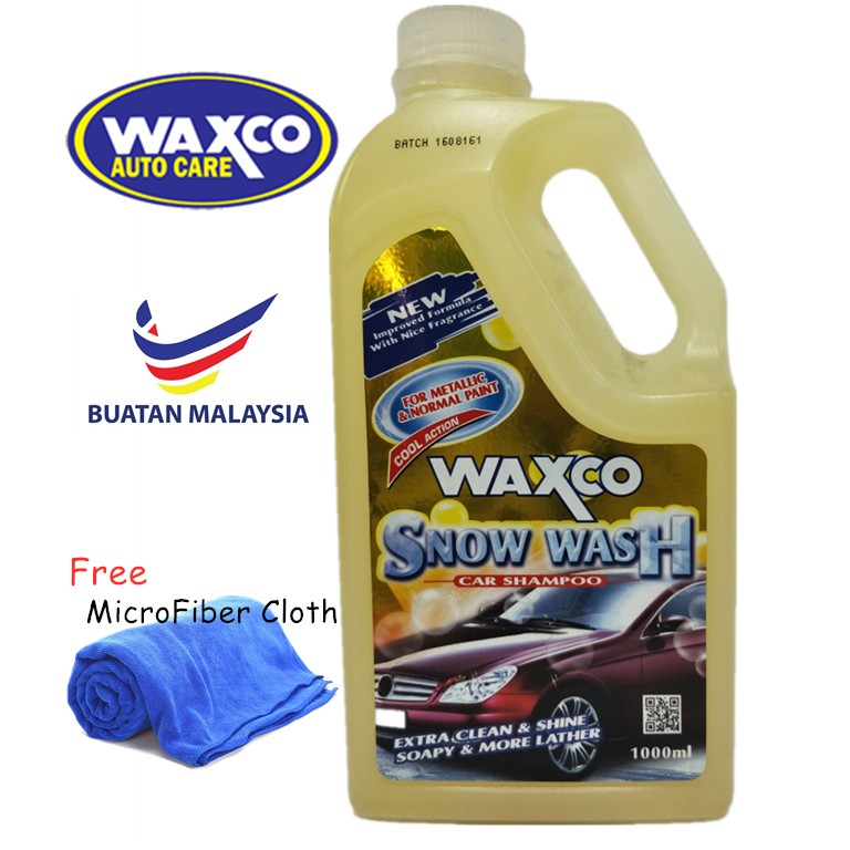 Waxco Snow Wash Car Shampoo 1000ML Shopee Malaysia