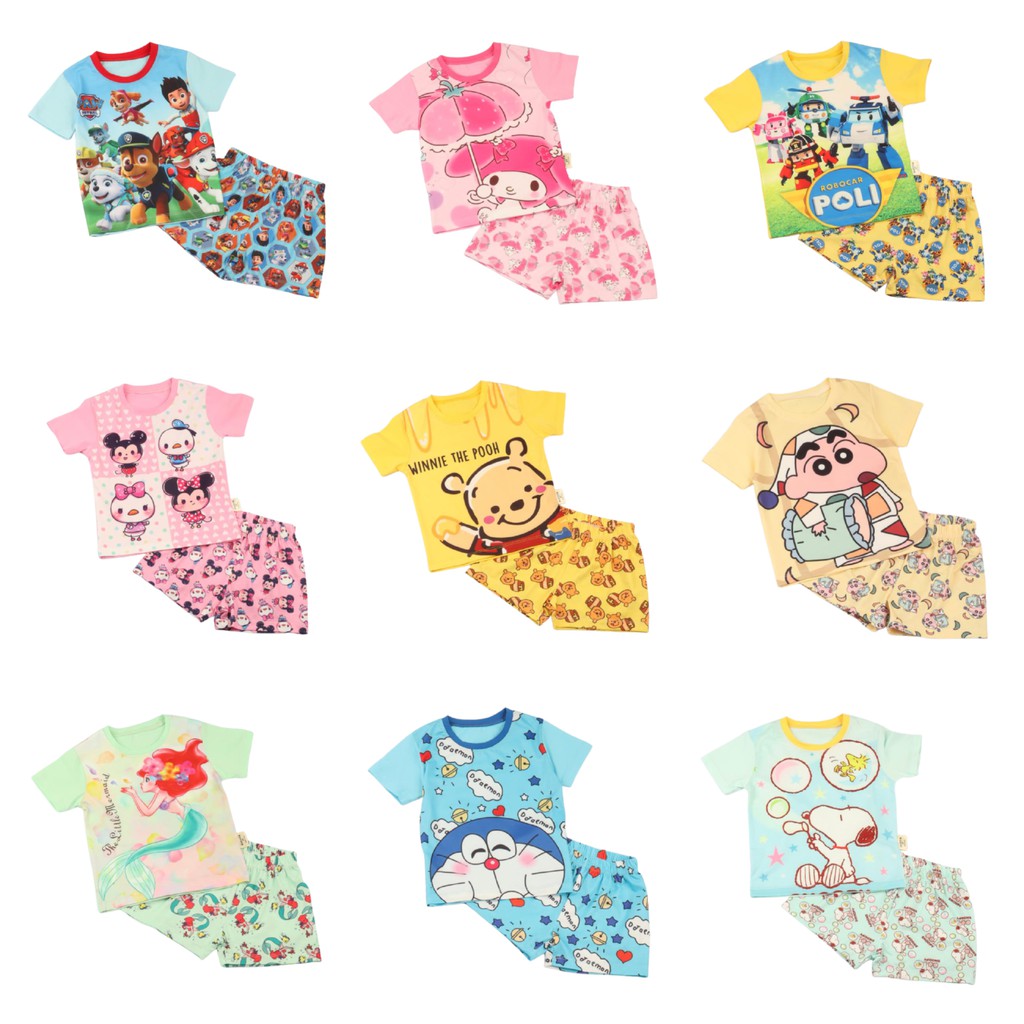 Big Kids Clothes Set Playset (610Y) Boy Girl Unisex Top & Short Pant