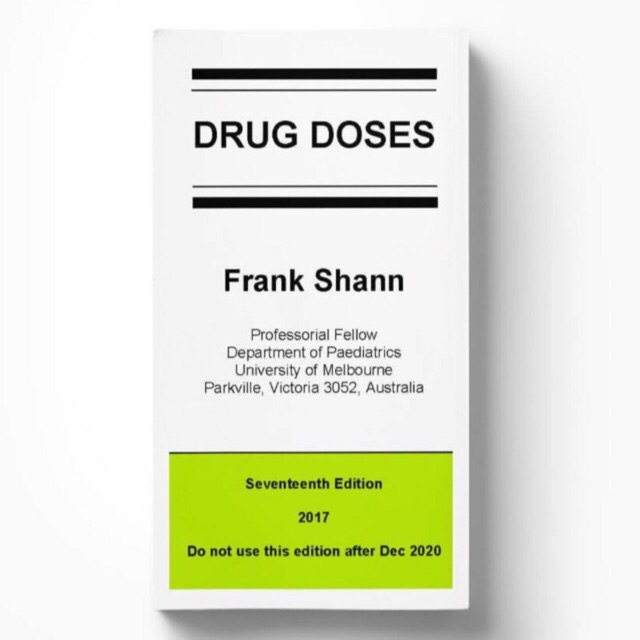 Drug doses Frank Shann 17th edition Shopee Malaysia