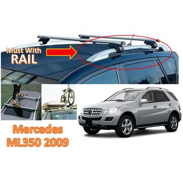 Mercedes ML350 2009 New Aluminium universal roof carrier Cross Bar Roof