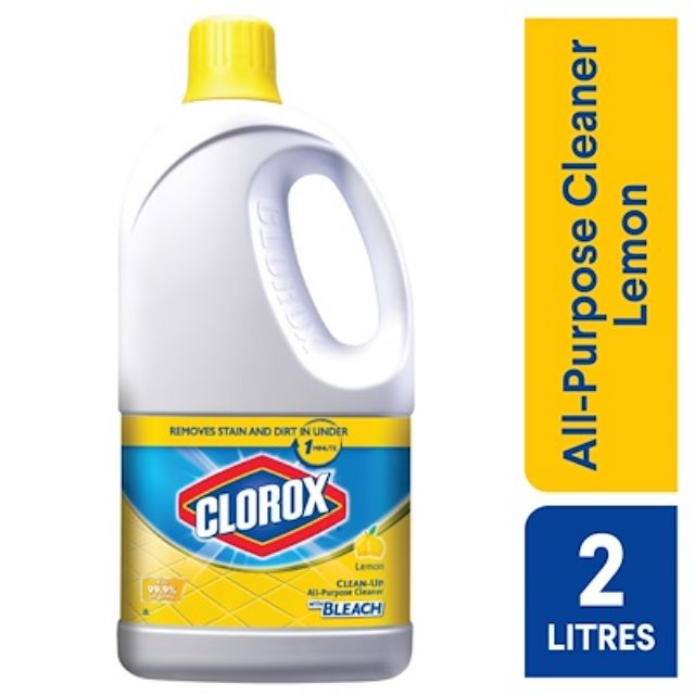 CLOROX BLEACH FLOOR CLEANER LEMON KILLS 99.9 VIRUSES BACTERIAL