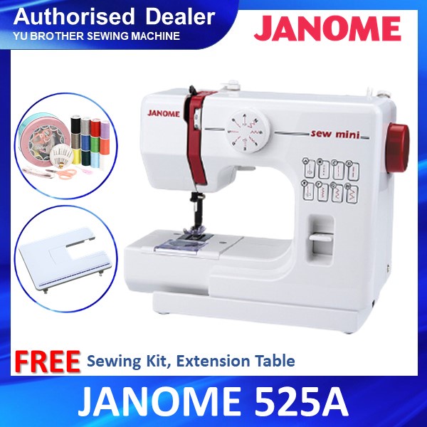 🌸Ready Stock🌸 Janome Mini Sewing Machine 525A / Mesin Jahit Mini