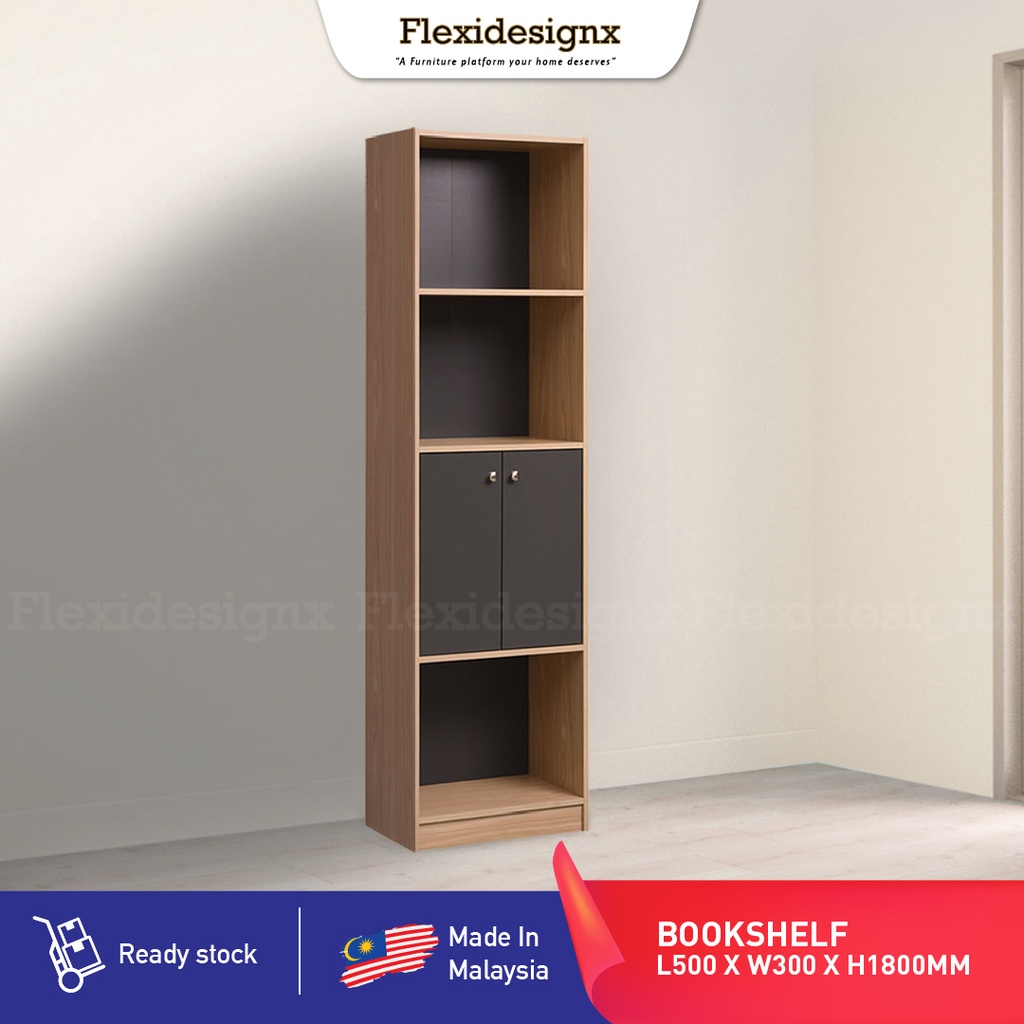 MADO Book Shelf / Utility Storage Shelf (Center Door) Shopee Malaysia